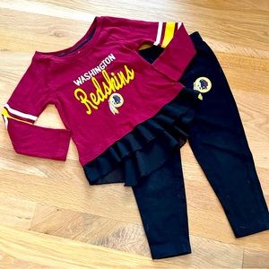 NFL Washington Redskins Girls 24 Month Top and Pants Set